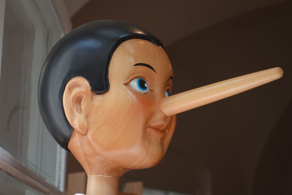 Lüge lange Nase